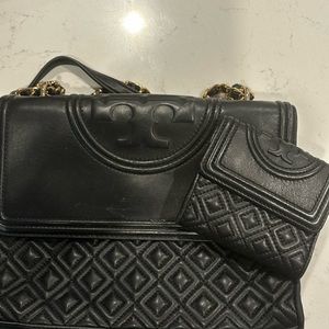 Tory Burch handbag and matching wallet